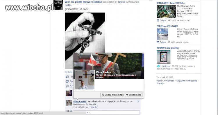 Wiocha na facebooku