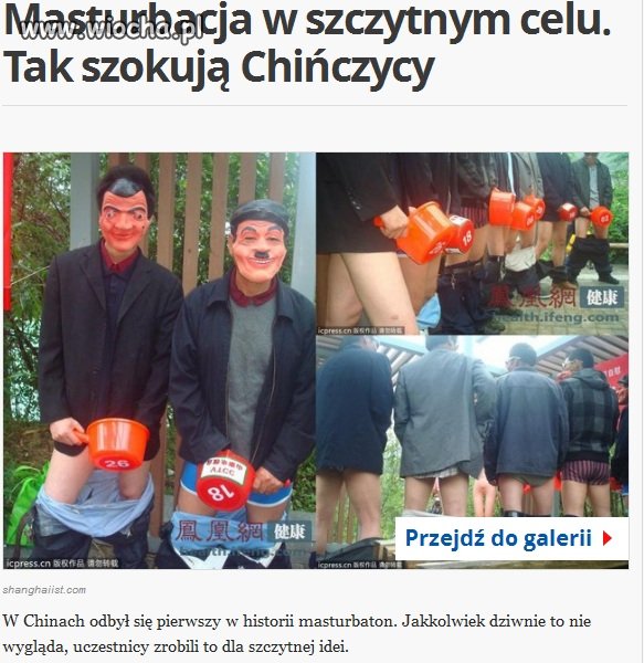 Masturbacja w szczytnym celu???...