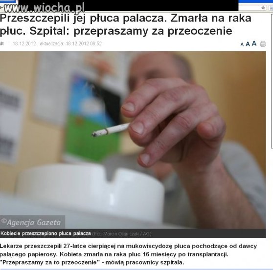 WcaLe NIE Trzeba palić