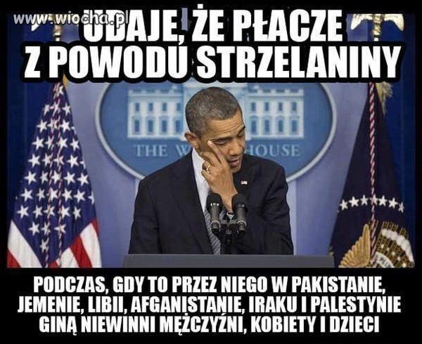 Udawany płacz Obamy