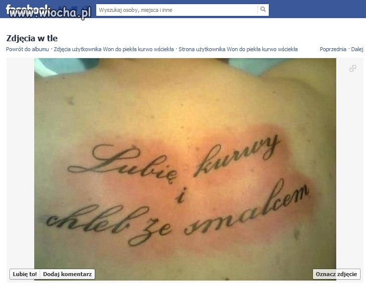 A jak się k*** i smalec znudzą?