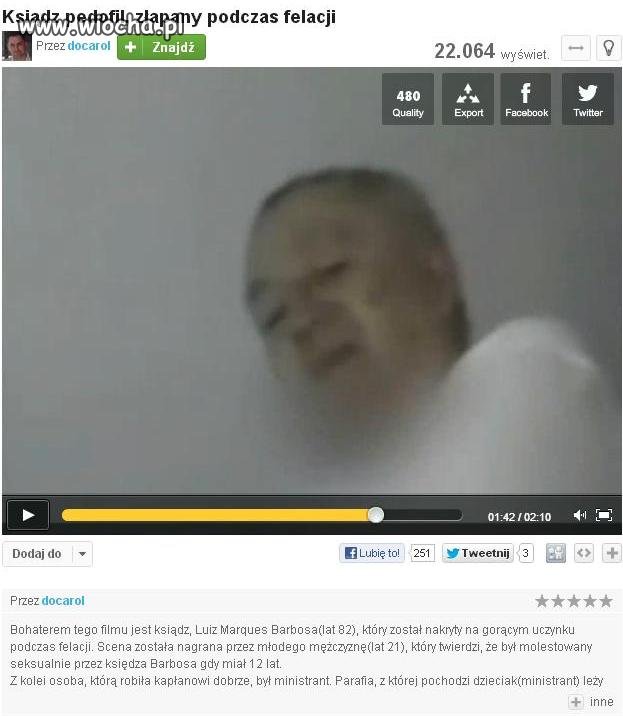 Do dziś kościół nie piętnuje swoich pedofili
