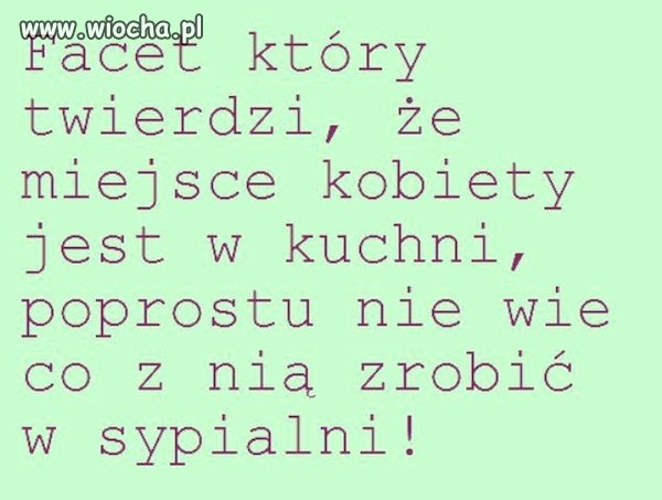 Mój ukłon w stronę wszystkich Pań