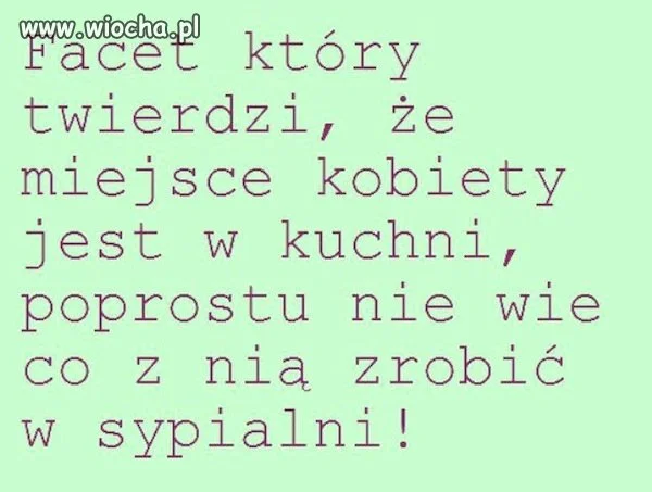 Mój ukłon w stronę wszystkich Pań