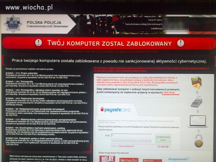 "Policyjny" Trojan
