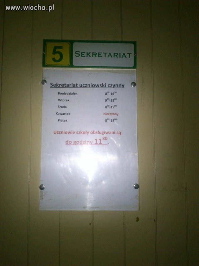 Sekretariat uczniowski
