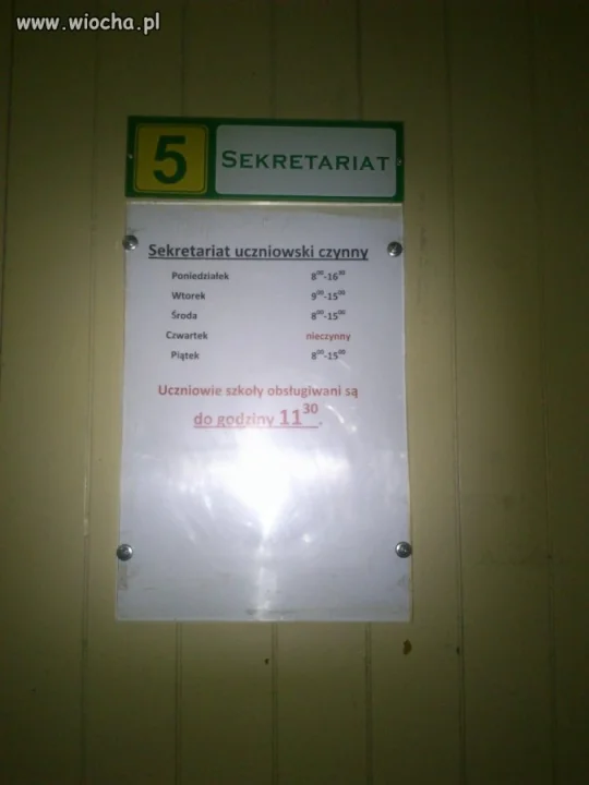 Sekretariat uczniowski