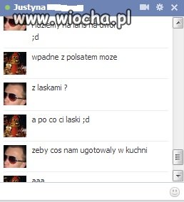 Rozmowa na FB przed Sylwestrem