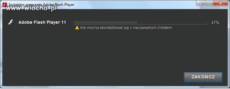 Nie można skontaktować się...