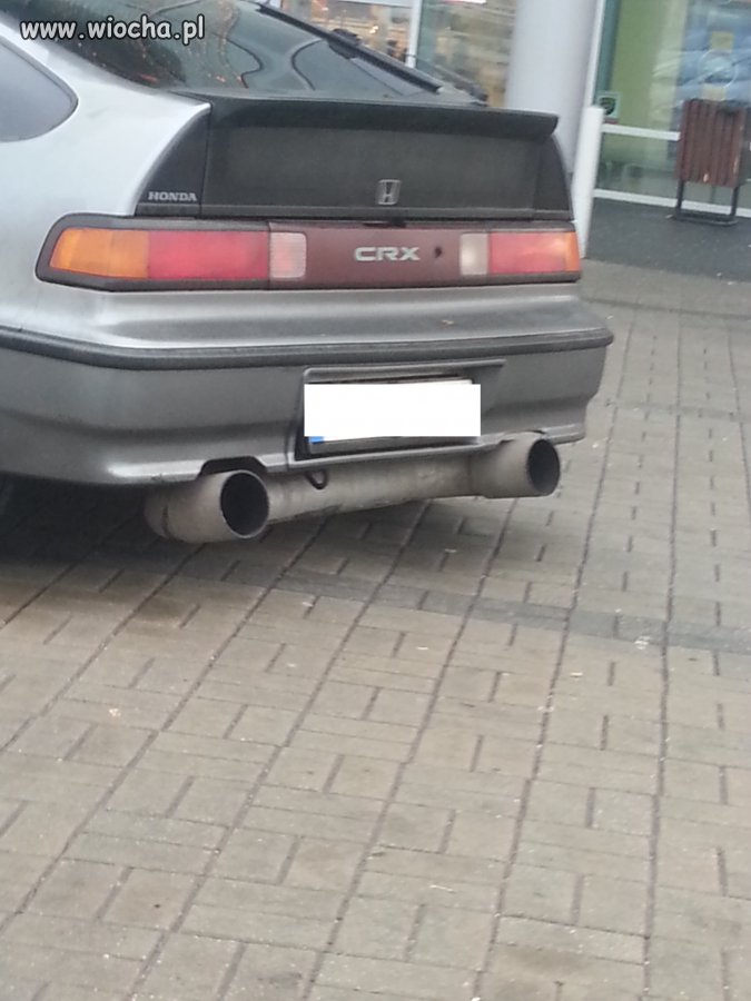Crx i rynna zamiast tłumika 