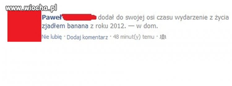 Ach te wydarzenia na fejsie...