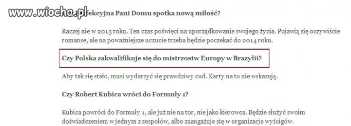 Wróżką nie jestem