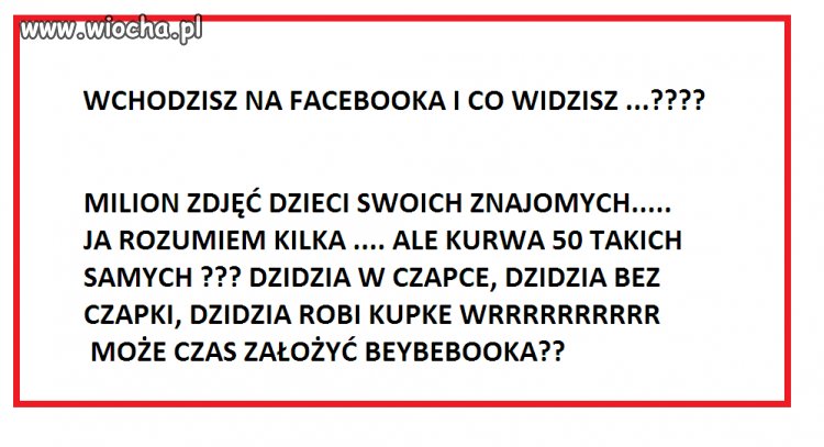 FACEBOOK ZAMIENIA SIĘ W BEYBEBOOKA