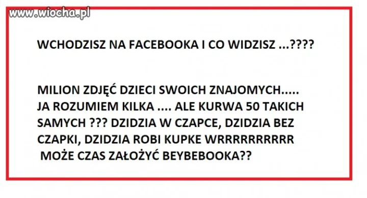 FACEBOOK ZAMIENIA SIĘ W BEYBEBOOKA