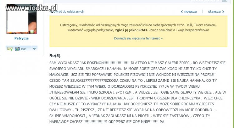 Odrzuciłem zaproszenie do znajomych od 40l kobiety