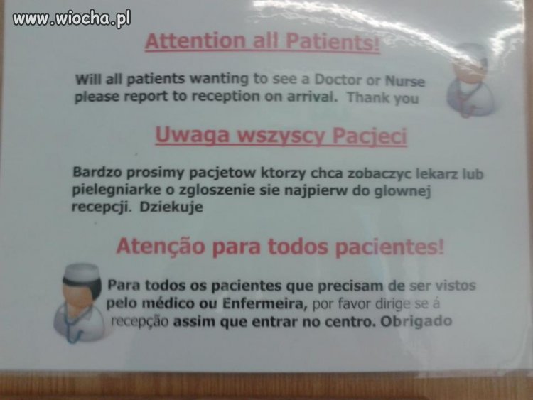 Ktoś chcieć zobaczyć lekarz? 