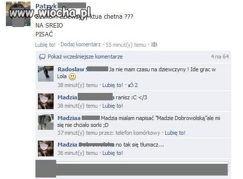 Dziecko neo szuka dziewczyny na face