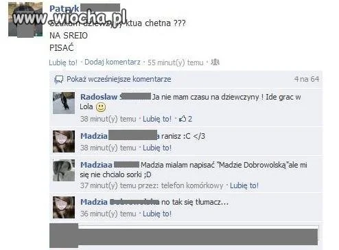 Dziecko neo szuka dziewczyny na face