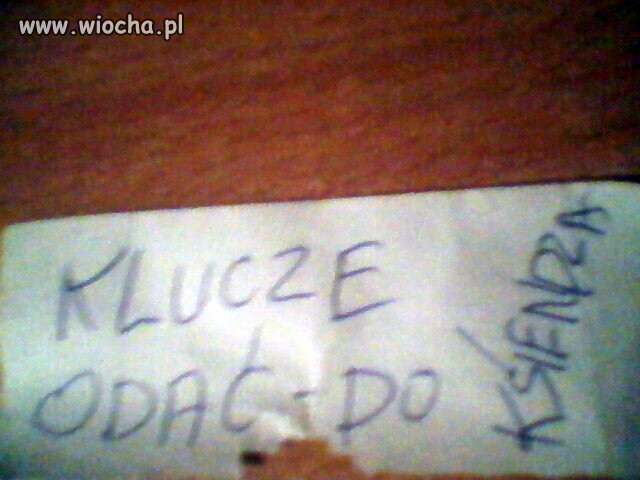 Info od kościelnego 