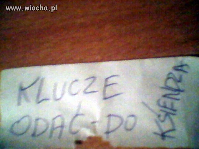 Info od kościelnego 