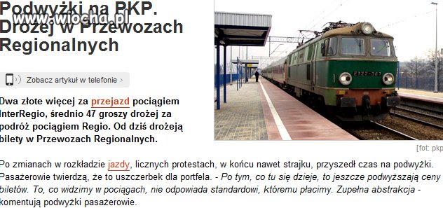 Chcieliśmy zmian na kolei