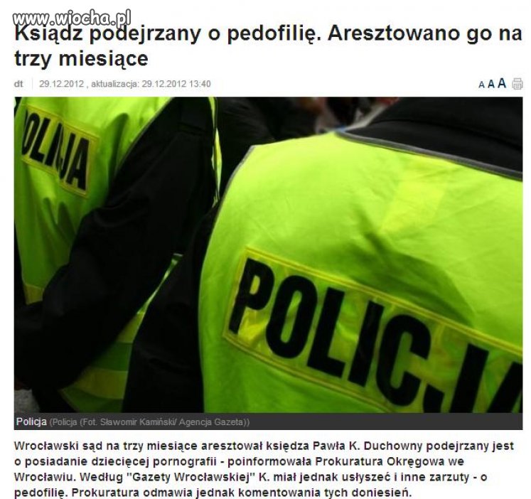 Kolejny pedofil w sutannie 