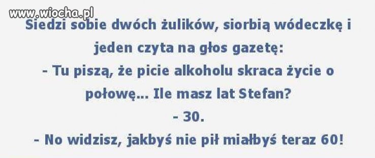 Siedzi sobie dwóch żulików