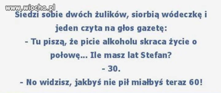 Siedzi sobie dwóch żulików