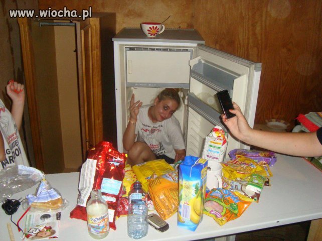 Schować się w lodówce, to dopiero WIOCHA .