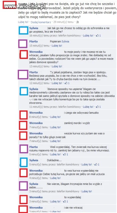Idiotce znudził się pies...