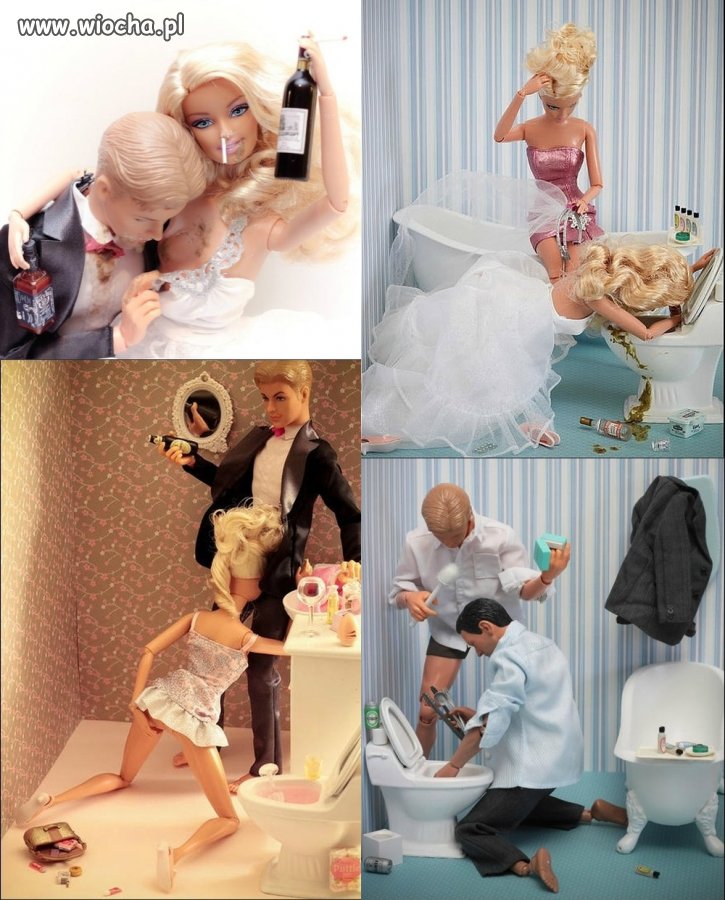 Scenki rodzajowe z wesela Barbie (wybór)