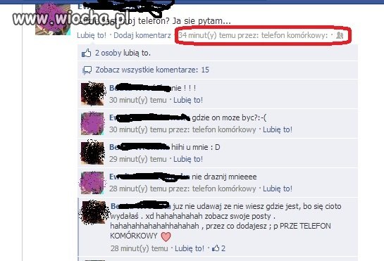 Z braku zajęcia  sfiksuje że zgubiłam telefon..