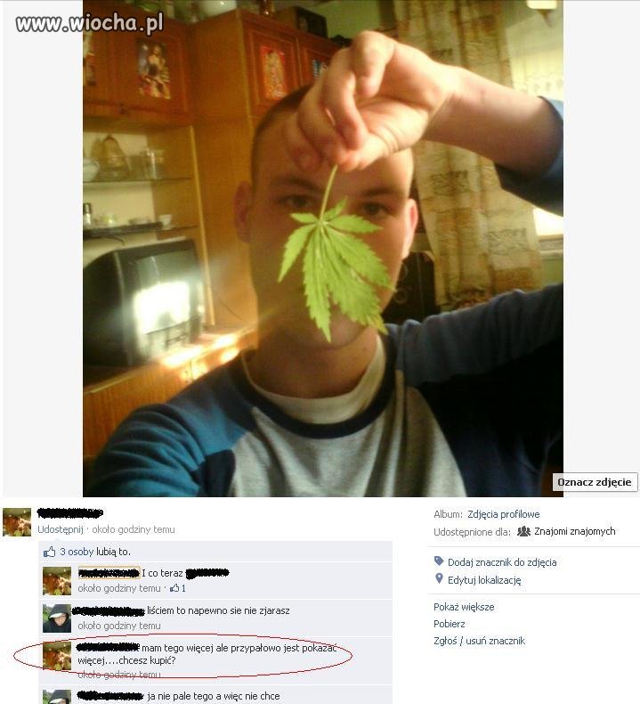 Zielony sprzedawca z fejsbuka!