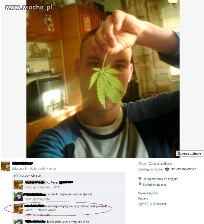 Zielony sprzedawca z fejsbuka!