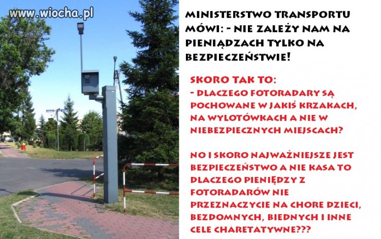 Fotoradary to wiocha