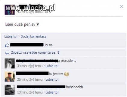 "Lubie duże penisy"
