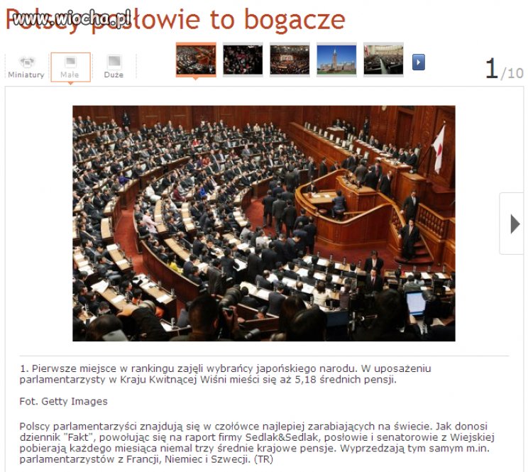Jak w Polsce ma być dobrze, skoro napełniamy...