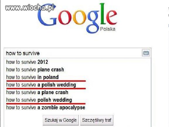 Google najlepiej wie co ciężko przetrwać