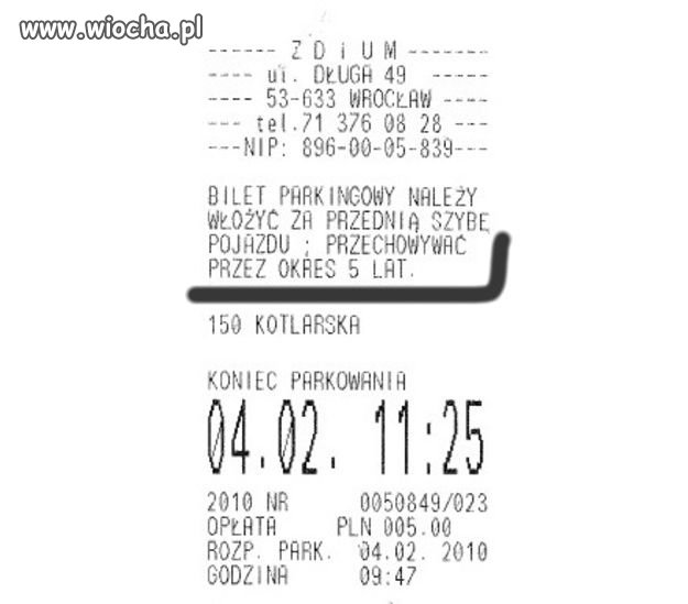 Mamy zapis z monitoringu, 2 lata temu parkował Pan