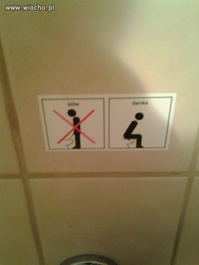 Męska toaleta w Niemczech
