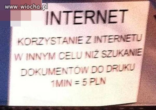 Korzystanie z internetu.