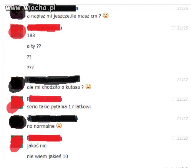 Idiota poziom hard...Ile masz cm...?