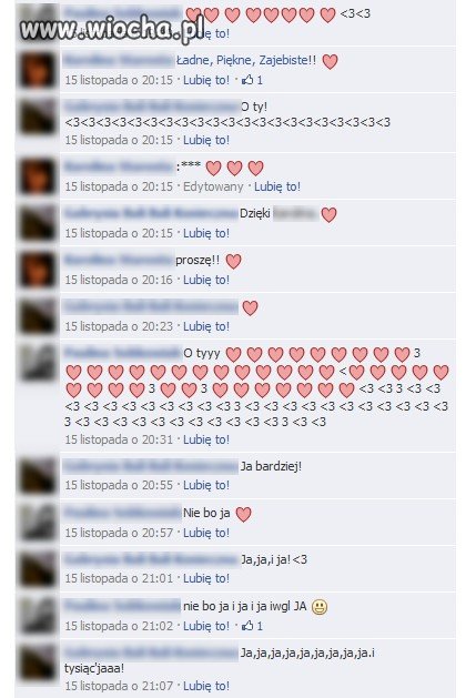 Prawdziwe facebook'owe psiapsiółeczki