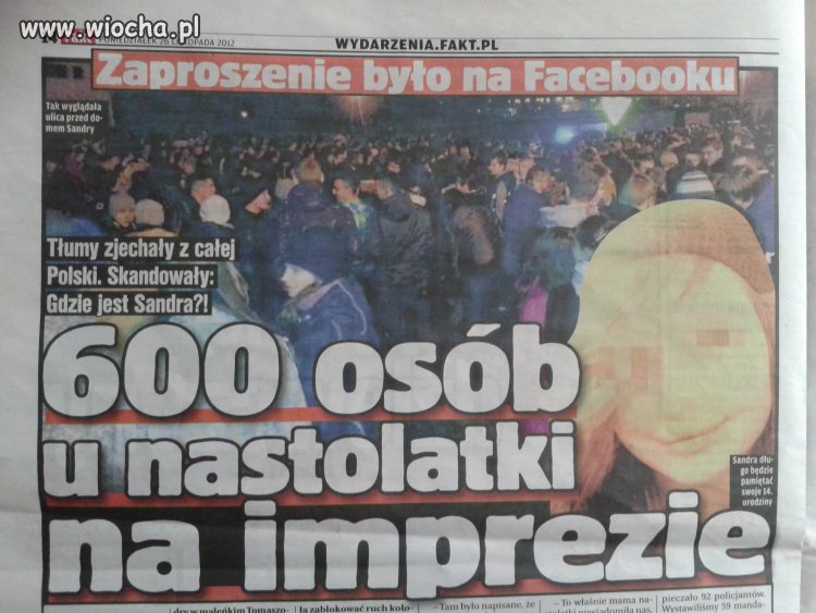 Zaprosiła 3 tyś osób jednym wpisem na facebooku