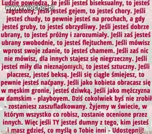 Udostępniam, jestem flejtuchem i chamem