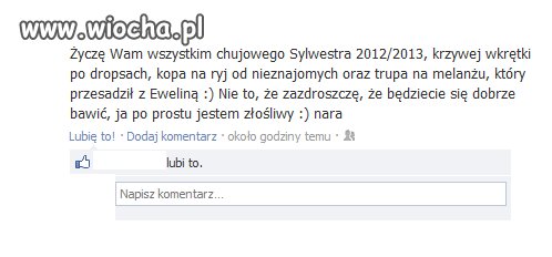 Szczere i prawdziwe noworoczne życzenia.