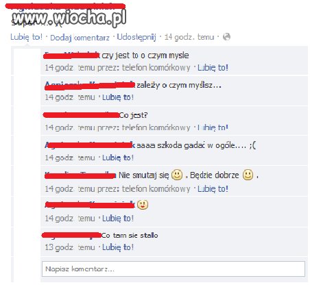 "Wstawie smutną minke na fb, niech wszyscy mi
