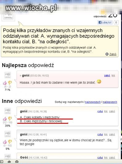 Podaj kilka przykładów...