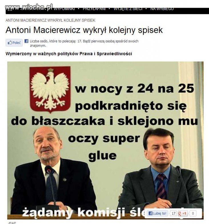 Antoni Macierewicz wykrył kolejny spisek 