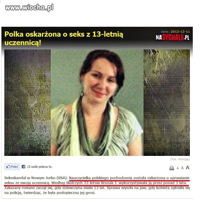 Nauczycielka uprawiała seks z uczennicą 
